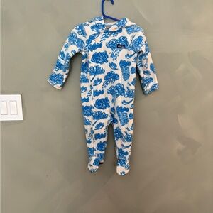 Patagonia Kids One Piece in Blue and White